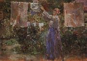 Berthe Morisot Peasant Hanging out the Washing oil painting picture wholesale